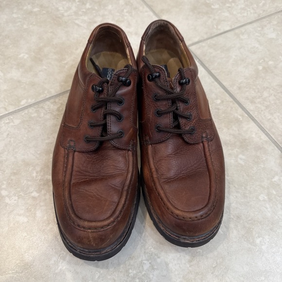 Dockers Waterproof Stain Defender Men's Brown Leather Shoe Sz 11 M Casual Work - Picture 4 of 10